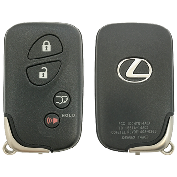 2014 Lexus RX350 Smart Remote Key Fob 4 Button w/ Hatch (FCC: HYQ14ACX, GNE Board 5290, P/N: 89904-48191)