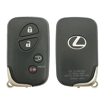 2012 Lexus CT200h Smart Remote Key Fob 4B w/ Hatch (FCC: HYQ14ACX, GNE Board 5290, P/N: 89904-48191)