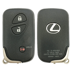 2013 Lexus RX450h Smart Remote Key Fob 3B 40K Insert Key (FCC: HYQ14ACX, GNE Board 5290, P/N: 89904-48481)
