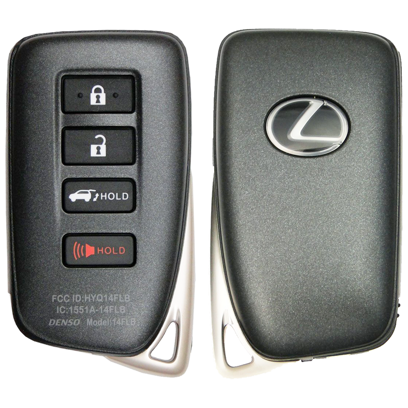 2021 Lexus RX450H Smart Remote Key Fob 4 Button w/ Hatch (FCC: HYQ14FLB, P/N: 89904-0E180)