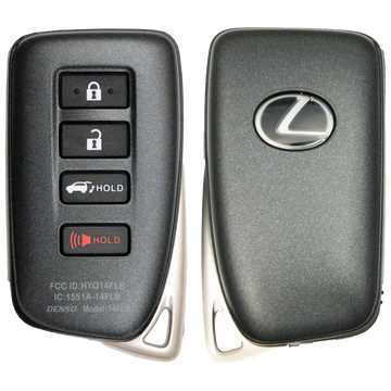 2020 Lexus RX450H Smart Remote Key Fob 4 Button w/ Hatch (FCC: HYQ14FLB, P/N: 89904-0E180)