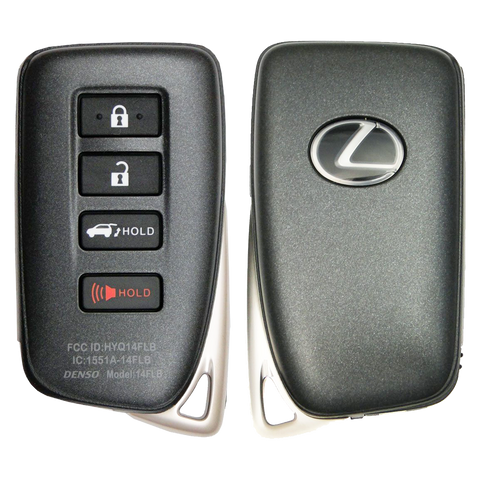 2021 Lexus NX300H Smart Remote Key Fob 4B w/ Hatch (FCC: HYQ14FLB, P/N: 89904-0E180)
