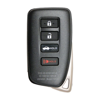 2022 Lexus RCF Smart Remote Key Fob 4B w/ Trunk (FCC: HYQ14FLB, P/N: 89904-53E70)