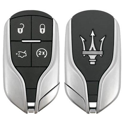 2015 Maserati Quattroporte Smart Remote Key Fob 4B w/ Trunk, Remote Start  (FCC: M3N-7393490, P/N: 5923545AG)