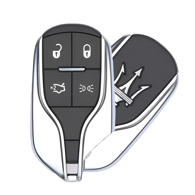 2015 Maserati Ghibli Smart Remote Key Fob 4B w/ Trunk, High Beam (FCC: M3N-7393490, P/N: 670019938)
