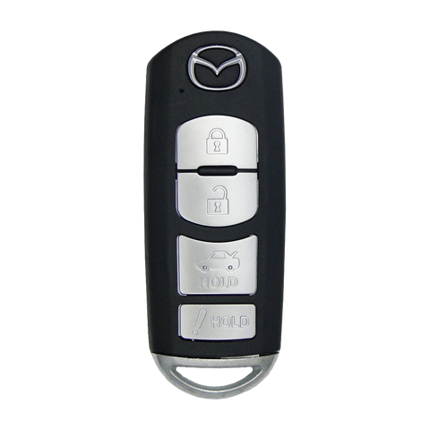 2015 Mazda 3 Sedan Smart Remote Key Fob 4B w/ Trunk (FCC: WAZSKE13D02, P/N: GJY9-67-5DY)