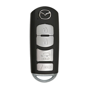 2016 Mazda CX-9 Smart Remote Key Fob 4B w/ Hatch (FCC: WAZSKE13D01, P/N: TKY2-67-5DY)