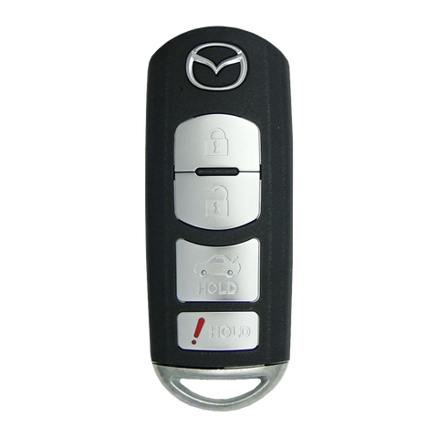 2013 Mazda 3 Smart Remote Key Fob 4B w/ Trunk (FCC: WAZX1T768SKE11A03, P/N: BBY2-67-5RY)