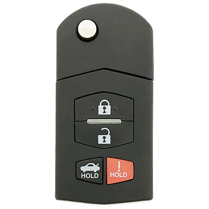 2011 Mazda 3 Remote Flip Key Fob 4B w/ Trunk (FCC: BGBX1T478SKE125-01, P/N: BBM4-67-5RY)