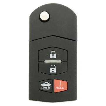 2013 Mazda 3 Remote Flip Key Fob 4B w/ Trunk (FCC: BGBX1T478SKE125-01, P/N: BBM4-67-5RY)