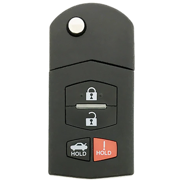 2007 Mazda MX-5 Miata Remote Flip Key Fob 4B w/ Trunk (FCC: KPU41788, P/N: GP7A-67-5RYB)