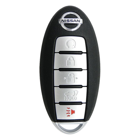 2013 Nissan Pathfinder Smart Remote Key Fob 5B w/ Trunk, Remote Start (FCC: KR5S180144014, Continental: S180144008, P/N: 285E3-9PA5A)