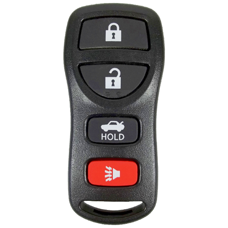 2006 Nissan 350Z Keyless Entry Remote Key Fob 4B w/ Trunk (FCC: KBRASTU15, P/N: 28268-ZB700)