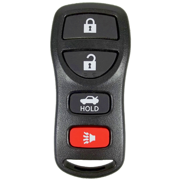 2002 Nissan Maxima Keyless Entry Remote Key Fob 4B w/ Trunk (FCC: KBRASTU15, P/N: 28268-ZB700)