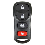 2002 Nissan Maxima Keyless Entry Remote Key Fob 4B w/ Trunk (FCC: KBRASTU15, P/N: 28268-ZB700)