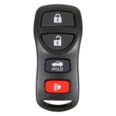 2004 Nissan Altima Keyless Entry Remote Key Fob 4B w/ Trunk (FCC: KBRASTU15, P/N: 28268-ZB700)