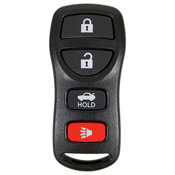 2004 Nissan Sentra Keyless Entry Remote Key Fob 4B w/ Trunk (FCC: CWTWB1U429, P/N: 28268-6Z700)
