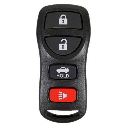 2006 Nissan Sentra Keyless Entry Remote Key Fob 4B w/ Trunk (FCC: CWTWB1U429, P/N: 28268-6Z700)