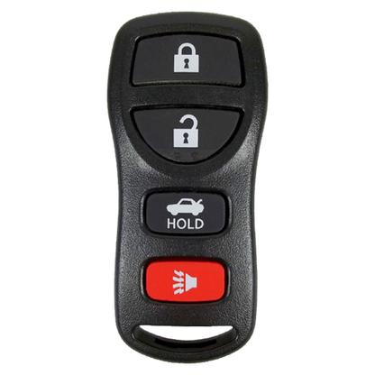 2004 Nissan Sentra Keyless Entry Remote Key Fob 4B w/ Trunk (FCC: CWTWB1U429, P/N: 28268-6Z700)