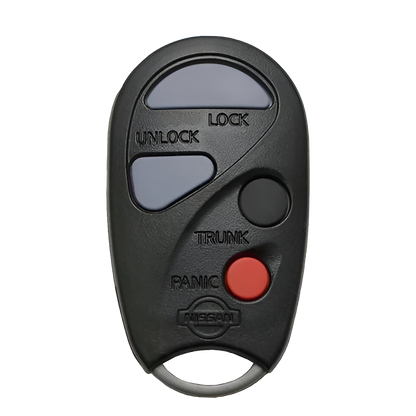 2001 Nissan Maxima Keyless Entry Remote Key Fob 4B w/ Trunk (FCC: KBRASTU10, P/N: 28268-7Z460)