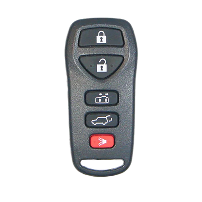 2010 Nissan Quest Keyless Entry Remote Key Fob 5B w/ Trunk, Power Sliding Door (FCC: KBRASTU51, P/N: 28268-5Z210)