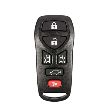 2009 Nissan Quest Keyless Entry Remote Key Fob 6B w/ Trunk, L&R Doors (FCC: KBRASTU51, P/N: 28268-5Z200)
