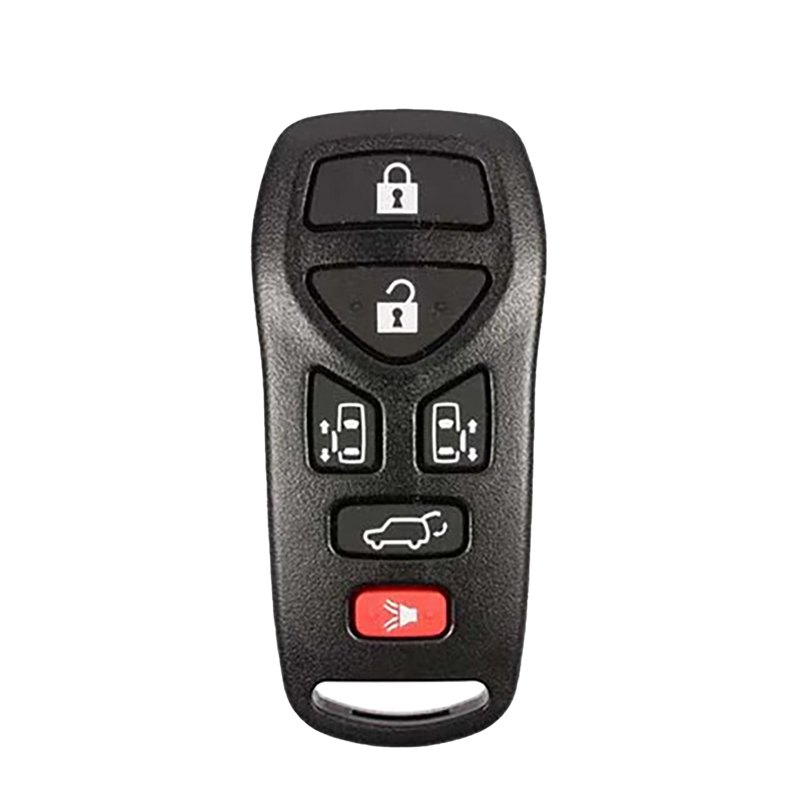 2009 Nissan Quest Keyless Entry Remote Key Fob 6B w/ Trunk, L&R Doors (FCC: KBRASTU51, P/N: 28268-5Z200)