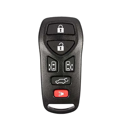 2007 Nissan Quest Keyless Entry Remote Key Fob 6B w/ Trunk, L&R Doors (FCC: KBRASTU51, P/N: 28268-5Z200)