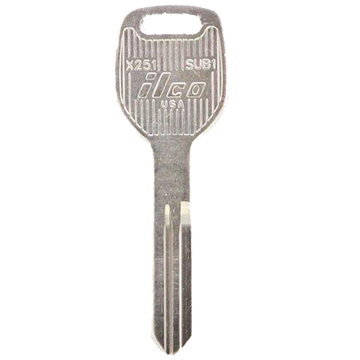 2005 Subaru Tribeca Mechanical Key Blank (P/N: SUB1, X251)