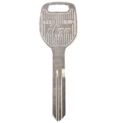 2007 Subaru Impreza Mechanical Key Blank (P/N: SUB1, X251)