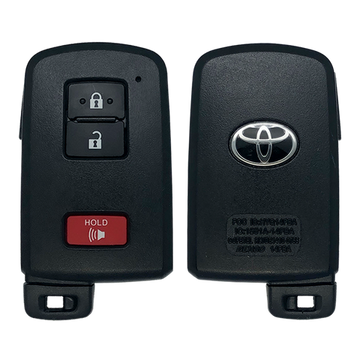 2018 Toyota Highlander Smart Remote Key Fob 3B (FCC: HYQ14FBA, AG Board 2110 Electronics, P/N: 89904-0E092)