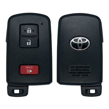 2020 Toyota Sequoia Smart Remote Key Fob 3B (FCC: HYQ14FBA, AG Board 2110 Electronics, P/N: 89904-0E092)