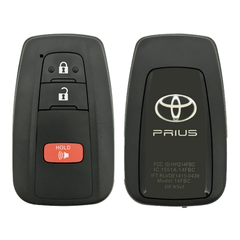 2018 Toyota Prius Smart Remote Key Fob 3B (FCC: HYQ14FBC, P/N: 89904-47530)