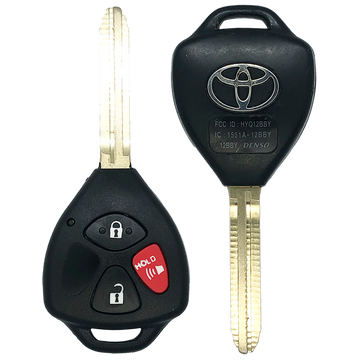 2012 Toyota Yaris Remote Head Key Fob 3B (FCC: HYQ12BBY, G Chip, P/N: 89070-35170)