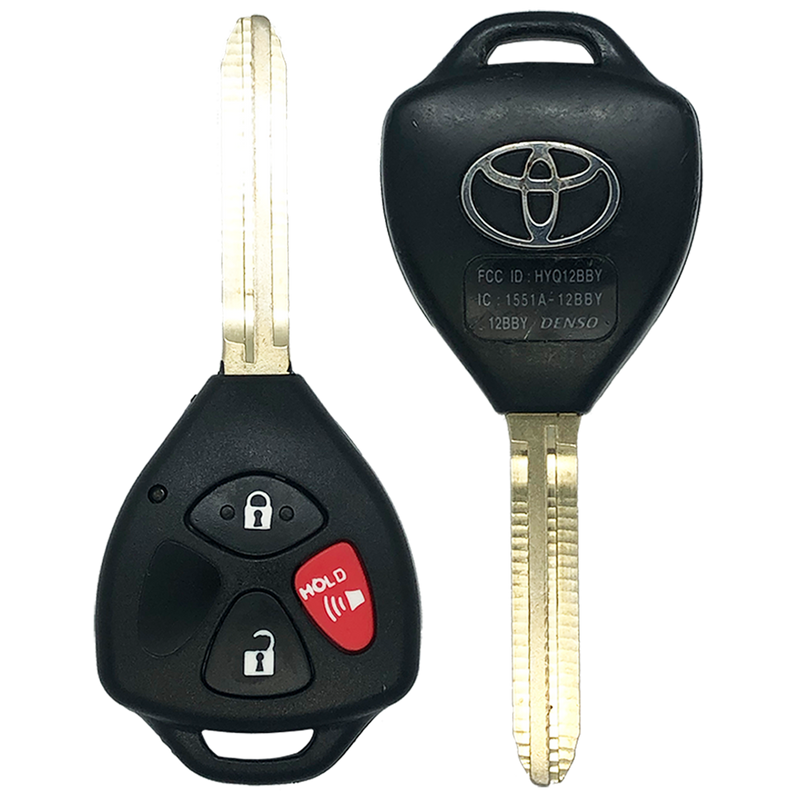 2012 Toyota Yaris Remote Head Key Fob 3B (FCC: HYQ12BBY, G Chip, P/N: 89070-35170)