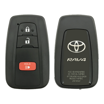 2019 Toyota RAV4 Smart Remote Key Fob 3B (FCC: HYQ14FBC, P/N: 8990H-0R010)