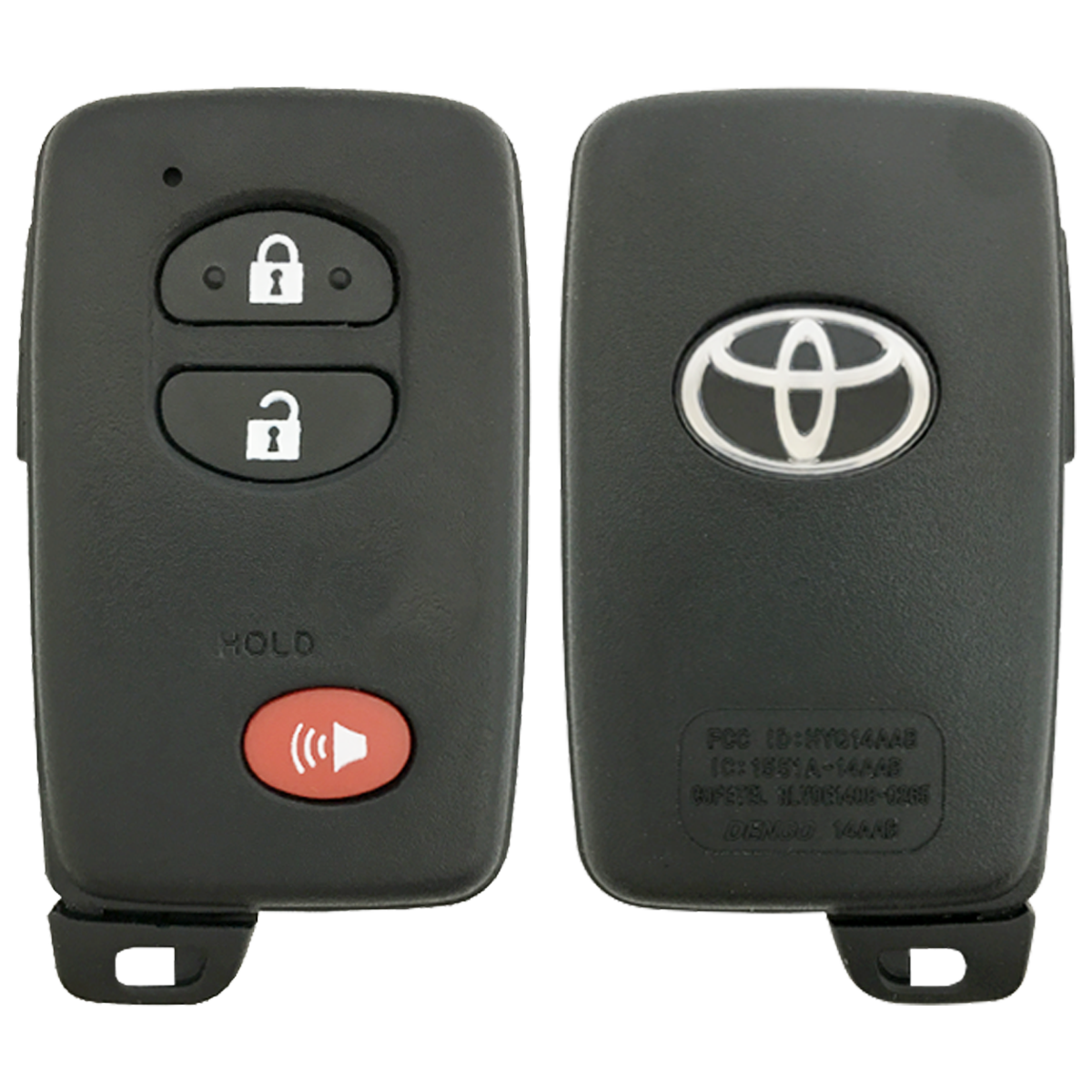 2x KEYXPRESS Replacement Key Fob Remote For 2011-2015 Toyota 4Runner - Black (W9397 / HYQ12BBY)
