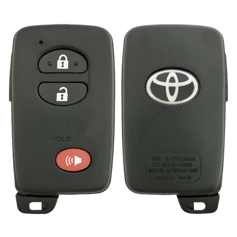 2013 Toyota Prius C Smart Remote Key Fob 3B (FCC: HYQ14ACX, GNE Board P/N: 89904-47230)