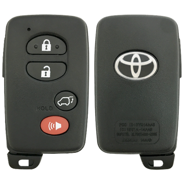 2010 Toyota Highlander Smart Remote Key Fob 4B w/ Hatch (FCC: HYQ14AAB, 0140 Number Board, P/N: 89904-48110)