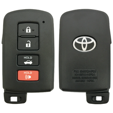 2018 Toyota Corolla Smart Remote Key Fob 4B w/ Trunk (FCC: HYQ14FBA, 0020 Electronics G Board, P/N: 89904-06140)