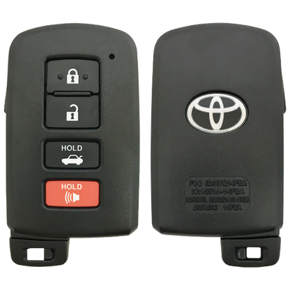 2018 Toyota Corolla Smart Remote Key Fob 4B w/ Trunk (FCC: HYQ14FBA, 0020 Electronics G Board, P/N: 89904-06140)