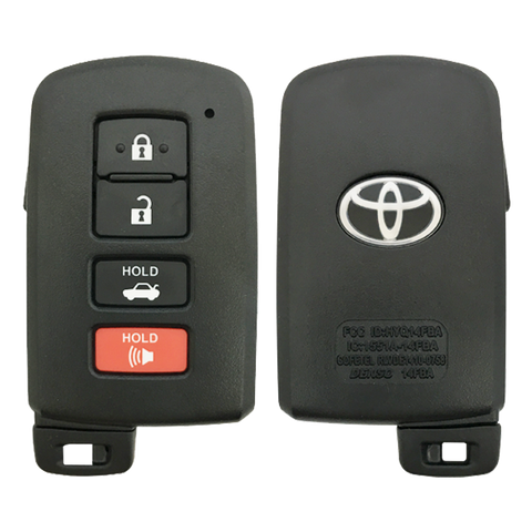 2015 Toyota Avalon Smart Remote Key Fob 4B w/ Trunk (FCC: HYQ14FBA, 0020 Electronics G Board, P/N: 89904-06140)
