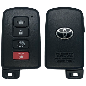 2013 Toyota RAV4 Smart Remote Key Fob 4B w/ Hatch (FCC: HYQ14FBA, 0020 Electronics, P/N: 89904-0R080)