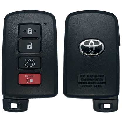 2015 Toyota RAV4 Smart Remote Key Fob 4B w/ Hatch (FCC: HYQ14FBA, 0020 Electronics, P/N: 89904-0R080)