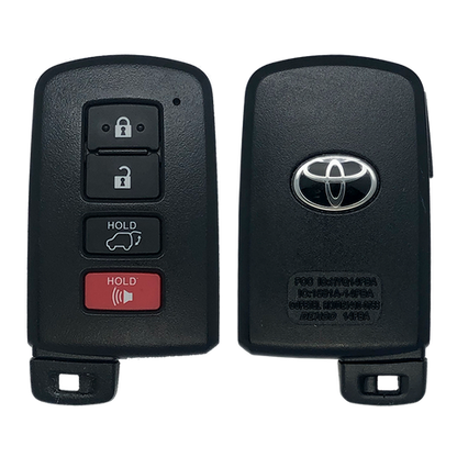 2017 Toyota RAV4 Smart Remote Key Fob 4B w/ Hatch (FCC: HYQ14FBA, 0020 Electronics, P/N: 89904-0R080)