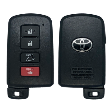 2013 Toyota RAV4 Smart Remote Key Fob 4B w/ Hatch (FCC: HYQ14FBA, 0020 Electronics, P/N: 89904-0R080)