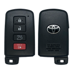 2013 Toyota RAV4 Smart Remote Key Fob 4B w/ Hatch (FCC: HYQ14FBA, 0020 Electronics, P/N: 89904-0R080)