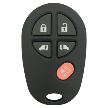 2009 Toyota Sienna Keyless Entry Remote Key Fob 5B w/ Power Sliding Doors (FCC: GQ43VT20T, P/N: 89742-AE030)