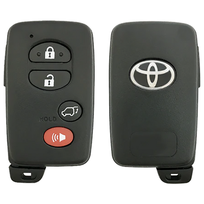 2010 Toyota Venza Smart Remote Key Fob 4B w/ Hatch (FCC: HYQ14ACX, 5290 Board, P/N: 89904-0T060)