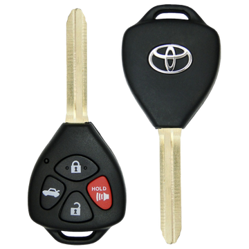 2009 Toyota Venza Remote Head Key Fob 4B w/ Trunk (FCC: GQ4-29T, Dot Chip, P/N: 89070-02270)